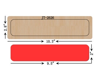 Leather Bracelet Cutting Die, 9.5 INCH X 2 INCH, Bracelet Blank, Sizzix Compatible, JT2626