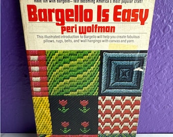 Bargello Is Easy Peri Wolfman Vintage Needlepoint Pattern Book Grosset Dunlap Craft