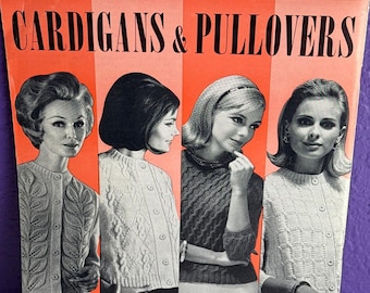 Vintage Hand Knit Favorites Cardigans Pullovers Vol 37 Fleisher Bear Brand Botany