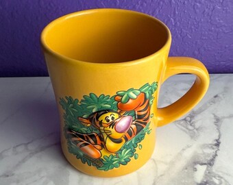 Vintage Disney Store Tigger Mug 3D Raised Ceramic Coffee Cup Winnie the Pooh