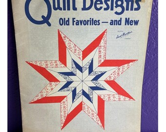 Vintage Aunt Martha's Quilt Designs Old Favorites and New Book No 3175