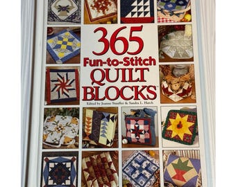 365 Fun to Stitch Quilt Blocks Pattern Book HC Jeanne Stauffer Sandra Hatch