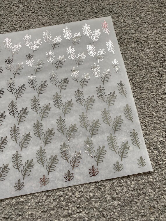 Simple Branch Foiled Vellum Acetate A4 112 Etsy