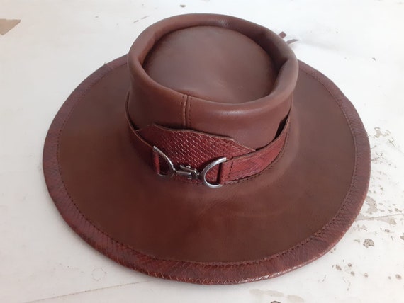 Leather Western Cowboy Hat - Etsy display picture 1