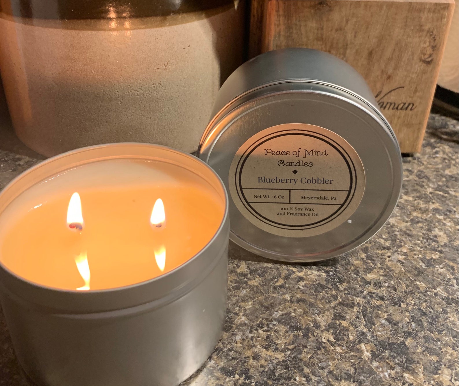 16 oz Soy Candle Tin all seasons Etsy