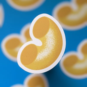Elbow Macaroni Sticker (Matte + Weather-resistant)