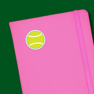 Tennisball Sticker (glänzend + wetterfest)