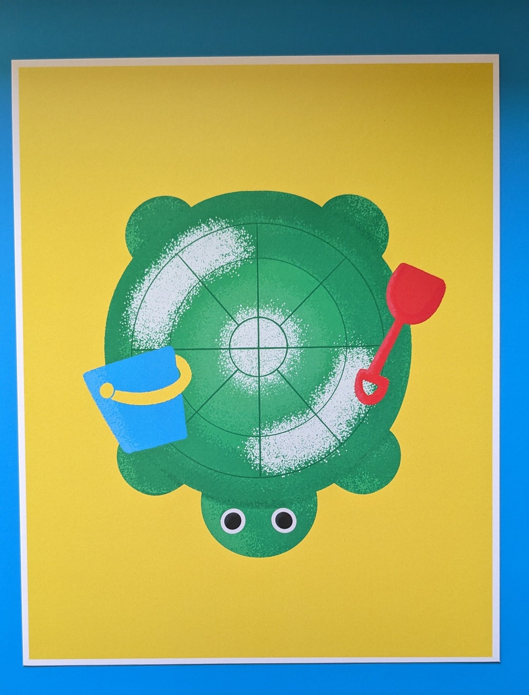 Turtle Sandbox Art Print 8x10 Art Print Nostalgic Art - Etsy