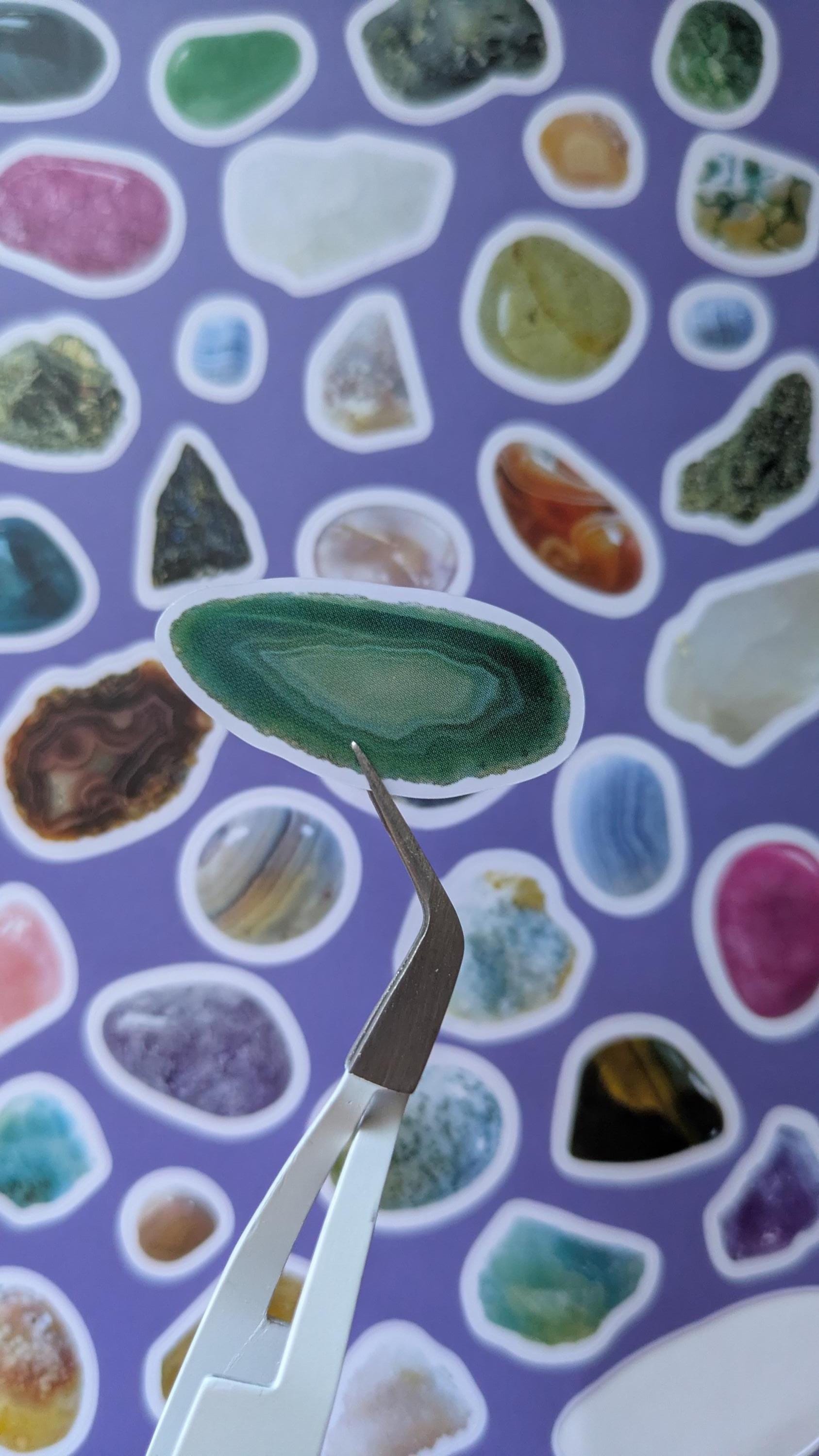 Stickers With Rocks Rock Collection Sticker Sheet - Etsy