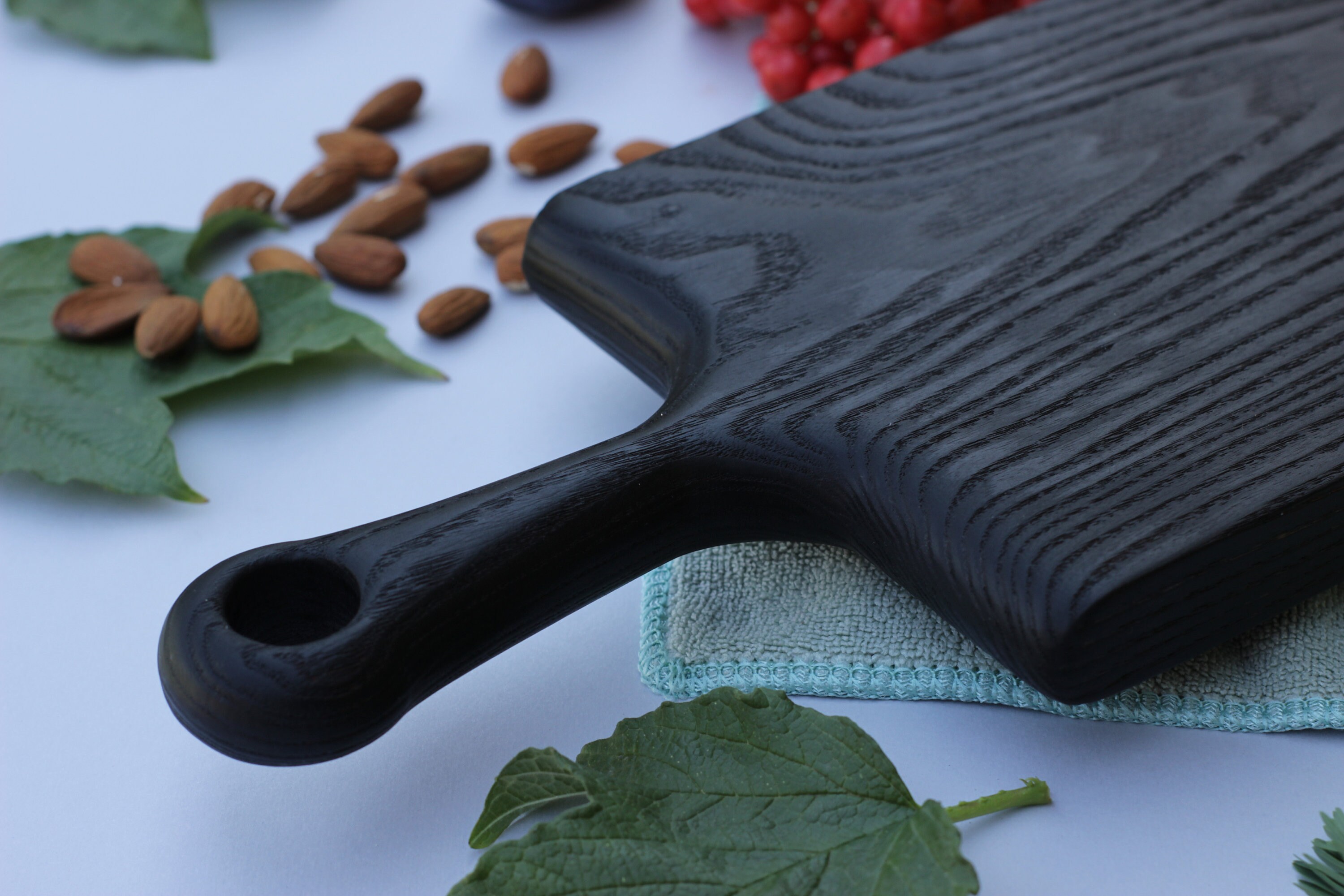 Unique Black cutting board Charcuterie board Wood serving Etsy