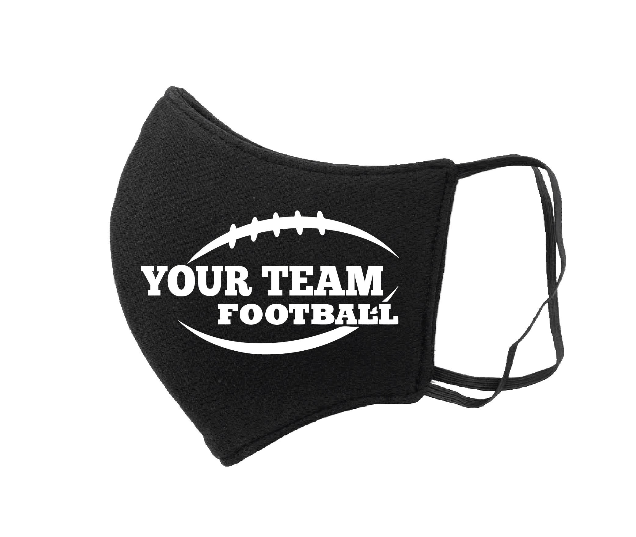 CUSTOM Football Face Mask Team 3 Layers Face Masks Adult Etsy