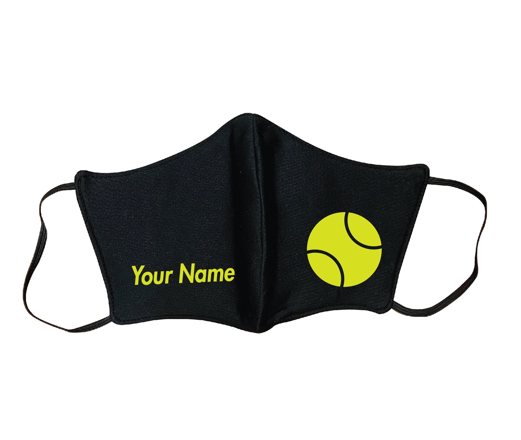 CUSTOM Tennis Ball Face Mask Sports ADULTS Face Coverings Etsy