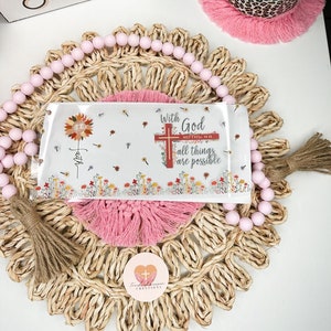 UV DTF wrap, With God all things are possible, Ready to press, uv dtf, Easy to use wrap, Christian uv dtf, Christian wrap