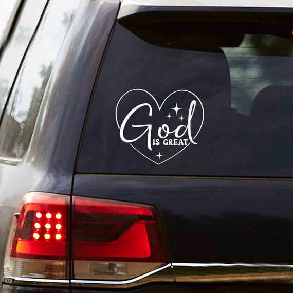 Gott ist groß, Auto Aufkleber, Christlicher Fahrzeug Aufkleber, Auto  Aufkleber, Christlicher Aufkleber, Fahrzeug Aufkleber, Jesus Aufkleber,  Vinyl Schriftzug, Fenster Aufkleber - .de