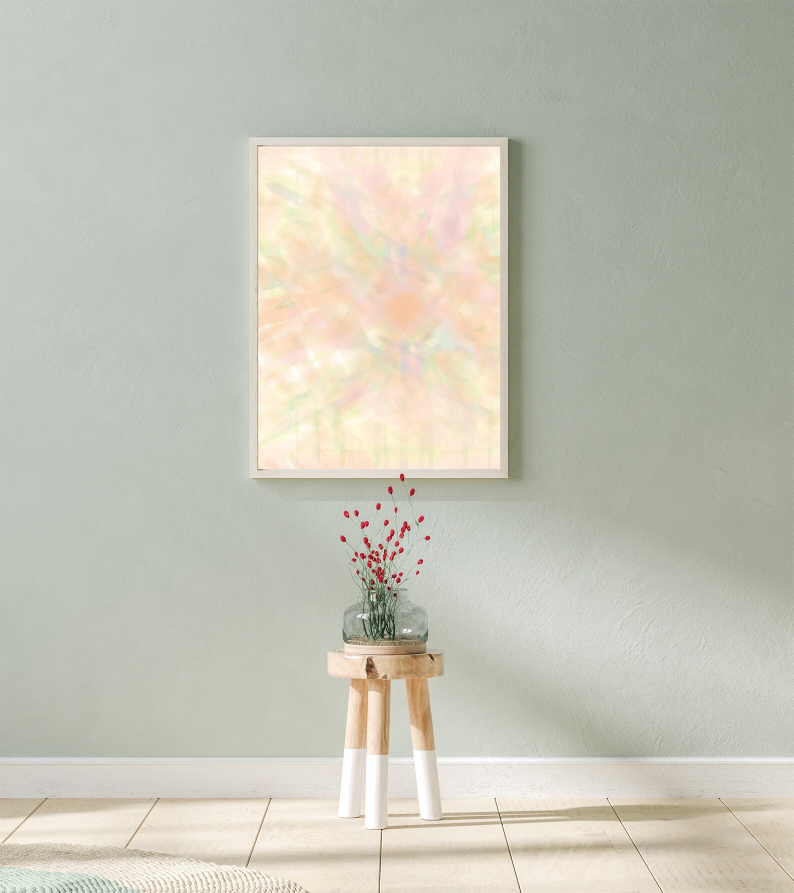 Abstract Wall Art Pastel Wall Art Printable Wall Art Etsy