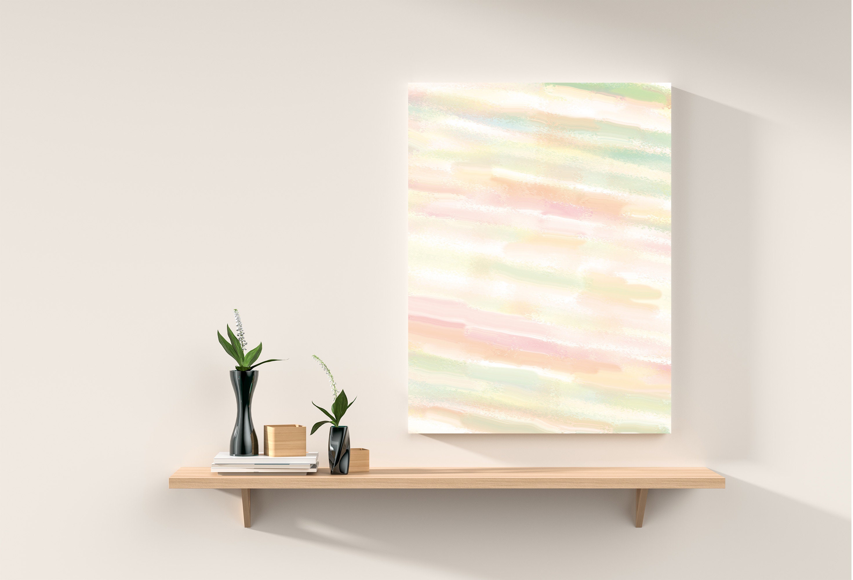 Abstract Wall Decor Pastel Wall Art Printable Wall Art Etsy