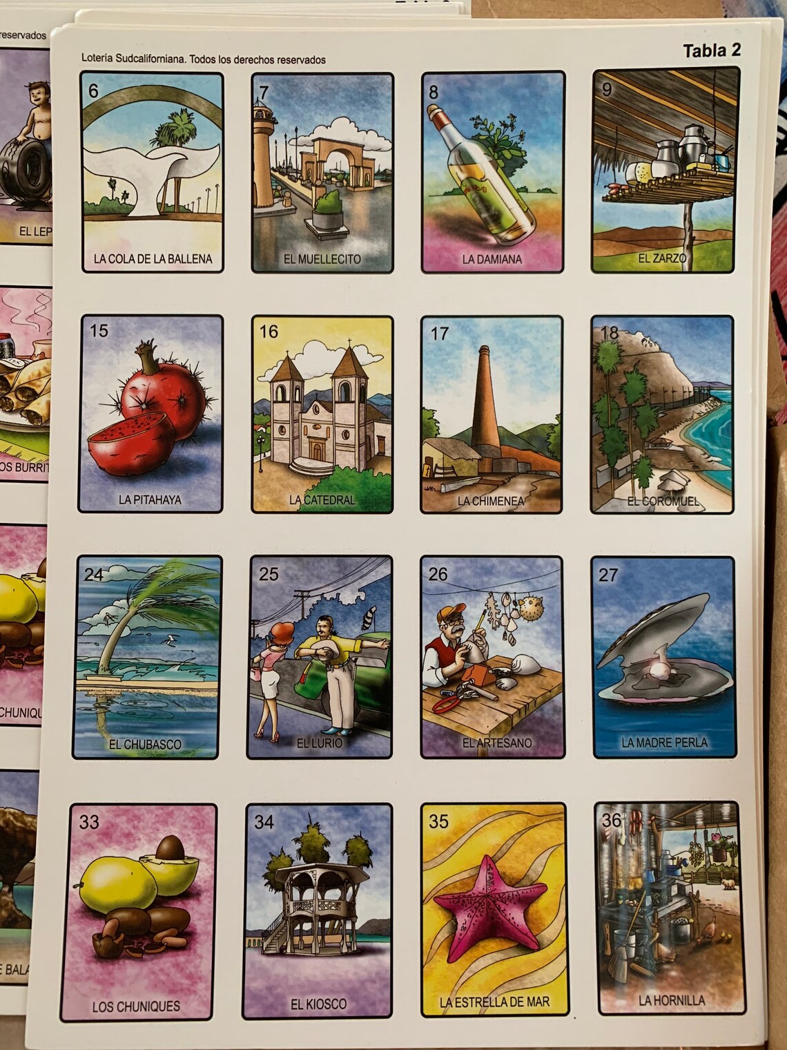 Loteria Baja California Sud/La Paz | Etsy