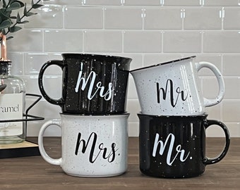 Mr. + Mr. + Mrs. + Mrs. Coffee Mug Sets | Inspirational Coffee Mug | 15oz Campfire Mug | Great Gift | Tea Mug