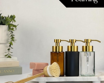 Farmhouse Glass Foaming Soap Dispenser | 10-ounce