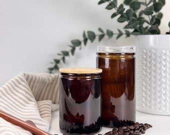 Amber Calypso Storage Jars