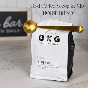 Coffee Scoop and Clip Gold