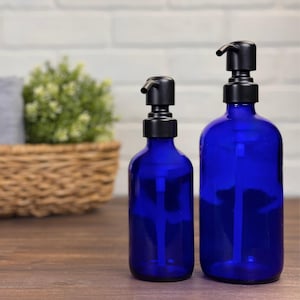 Cobalt Blue Glass Soap Dispenser
