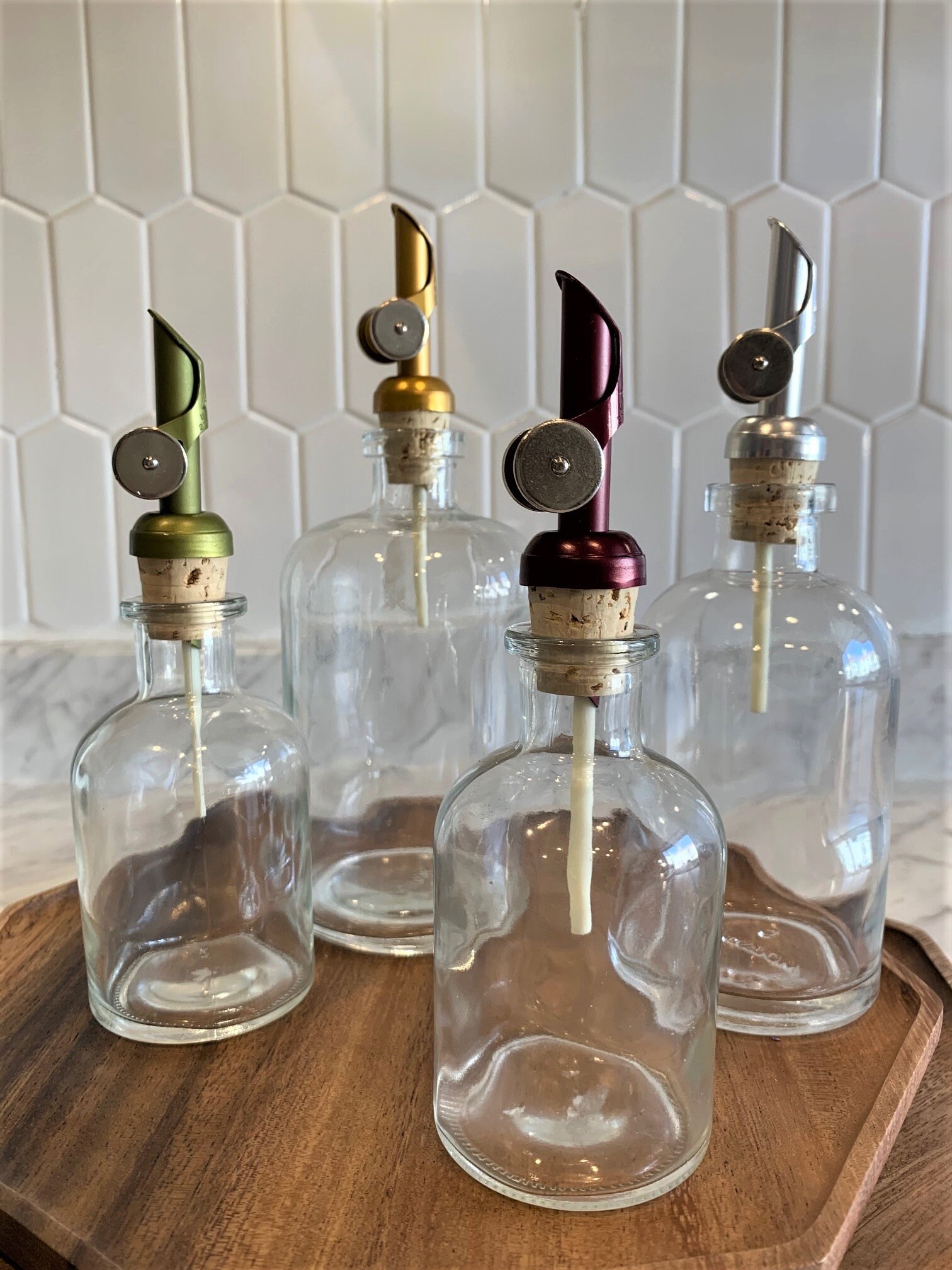 Apothecary Bottles with Weighted Pour Spouts| Variety of Options | Re…