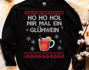 Ugly Christmas Sweatshirt Mulled Wine Christmas Sweater Sweater for Christmas Black Humor Unisex Christmas Outfit Gift xmas