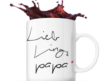 Tasse Lieblingspapa Papa Vater Geschenk zum Vatertag Weihnachten Geburtstag Geschenkidee für Väter