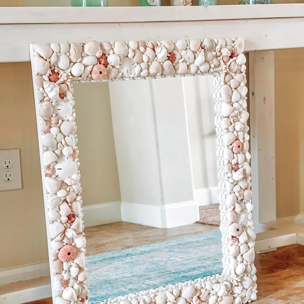 Sea Shell Mirror Etsy