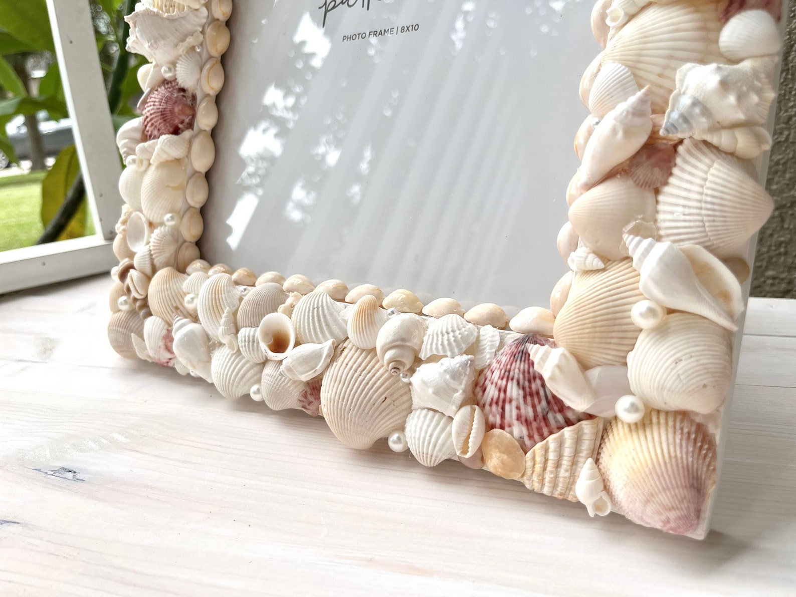 Beach Picture Frame 8x10 Seashell Picture Frame Palm Beach Etsy