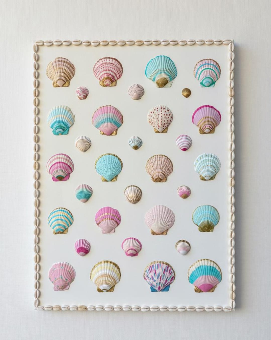 Coastal Shells on Canvas 18x24” | Coastal Art | Luxury Beach House Art ...