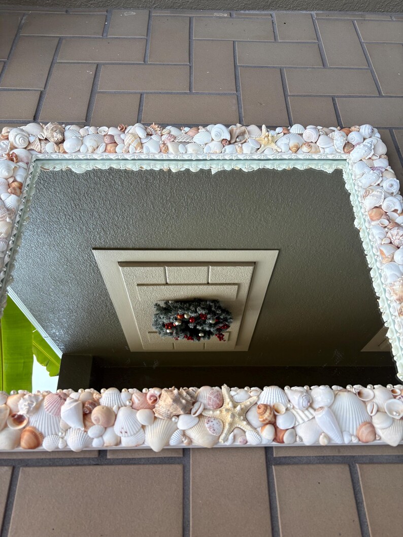 Custom Seashell Mirror for Coastal Interiors - Etsy