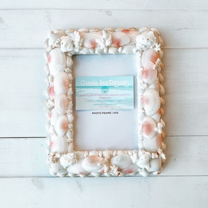 Seashell Picture Frame: Coastal Chic 4x6 Beach Decor