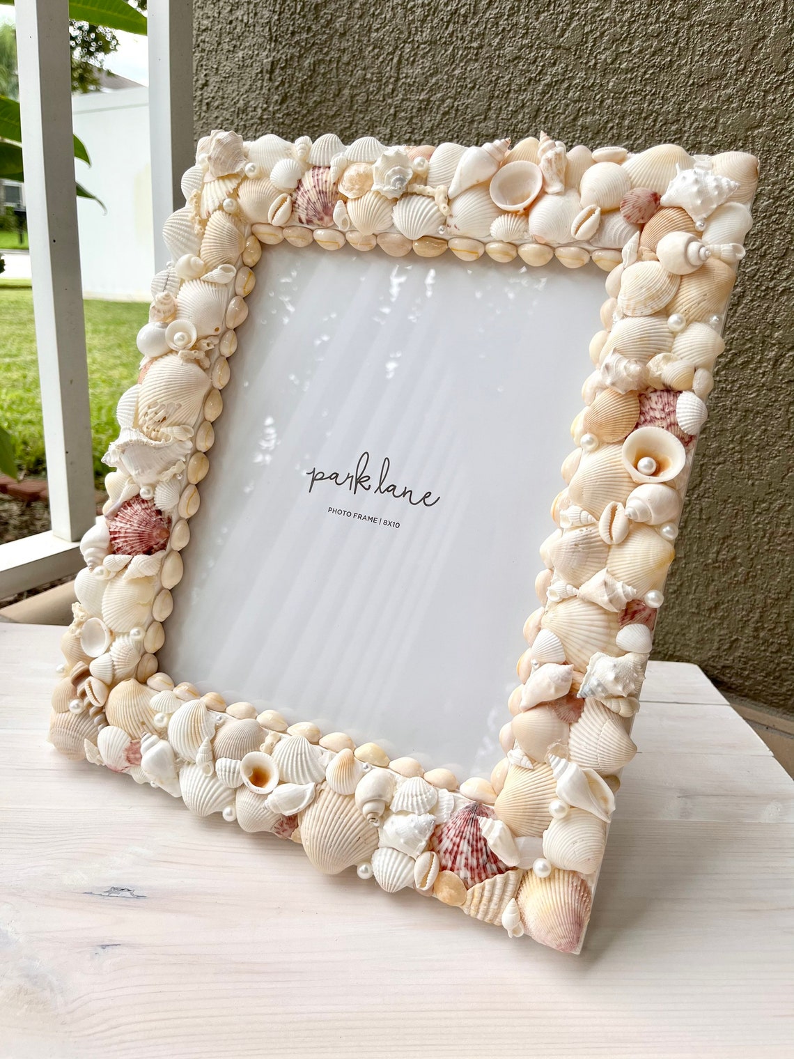Beach Picture Frame 8x10 Seashell Picture Frame Palm Beach Etsy