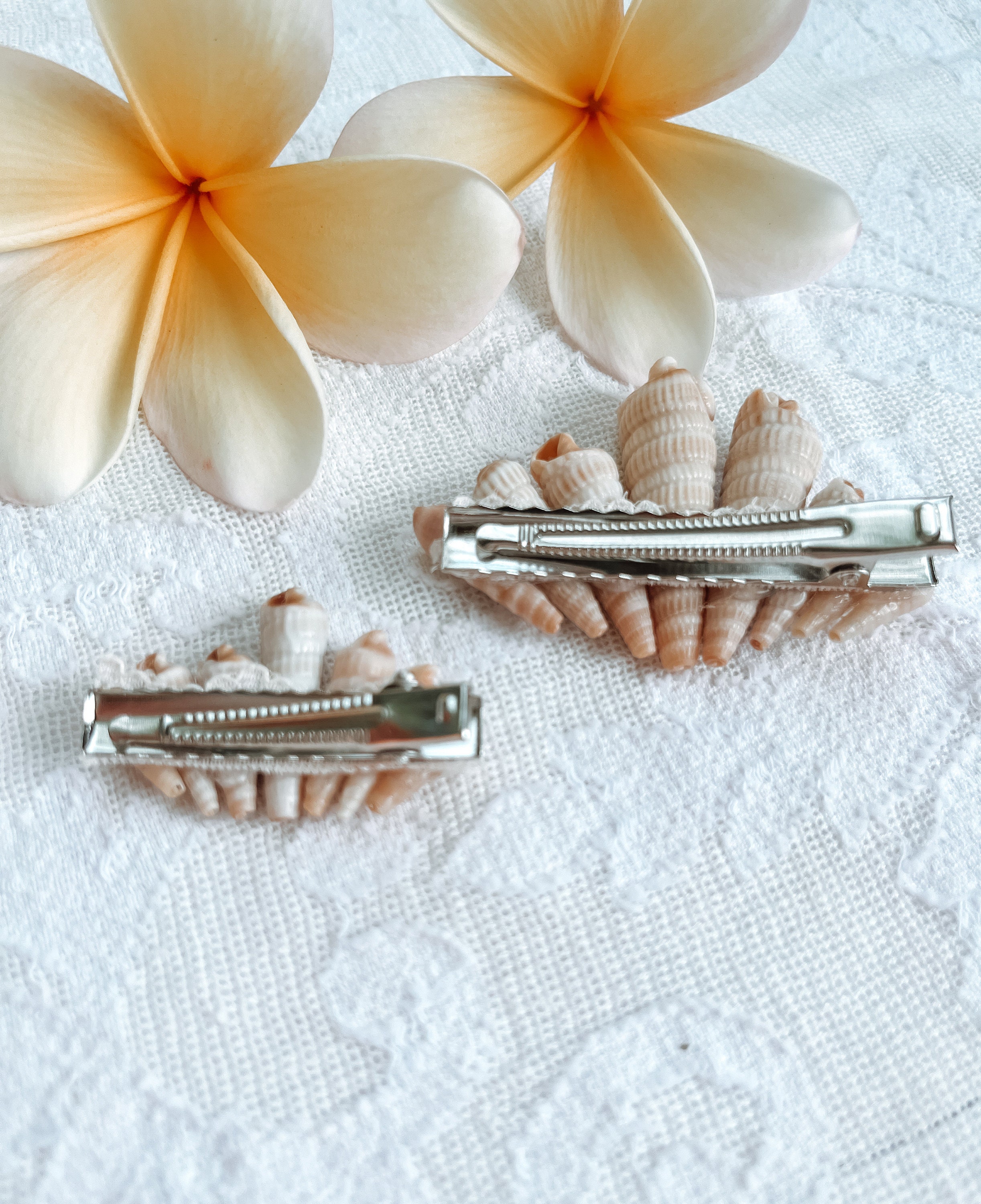 Seashell Hair Clip: Real Florida Shells, Beach Wedding  display picture 3