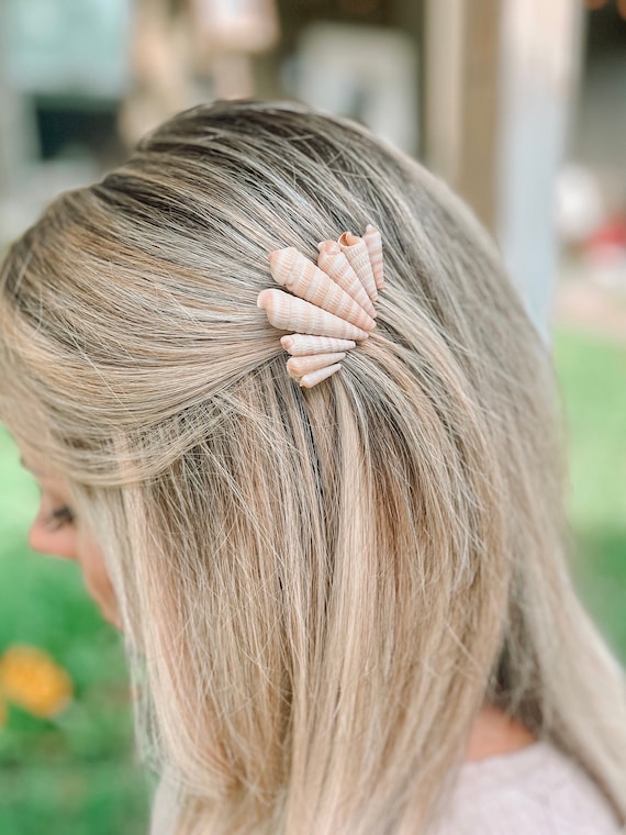Seashell Hair Clip: Real Florida Shells, Beach Wedding  display picture 2