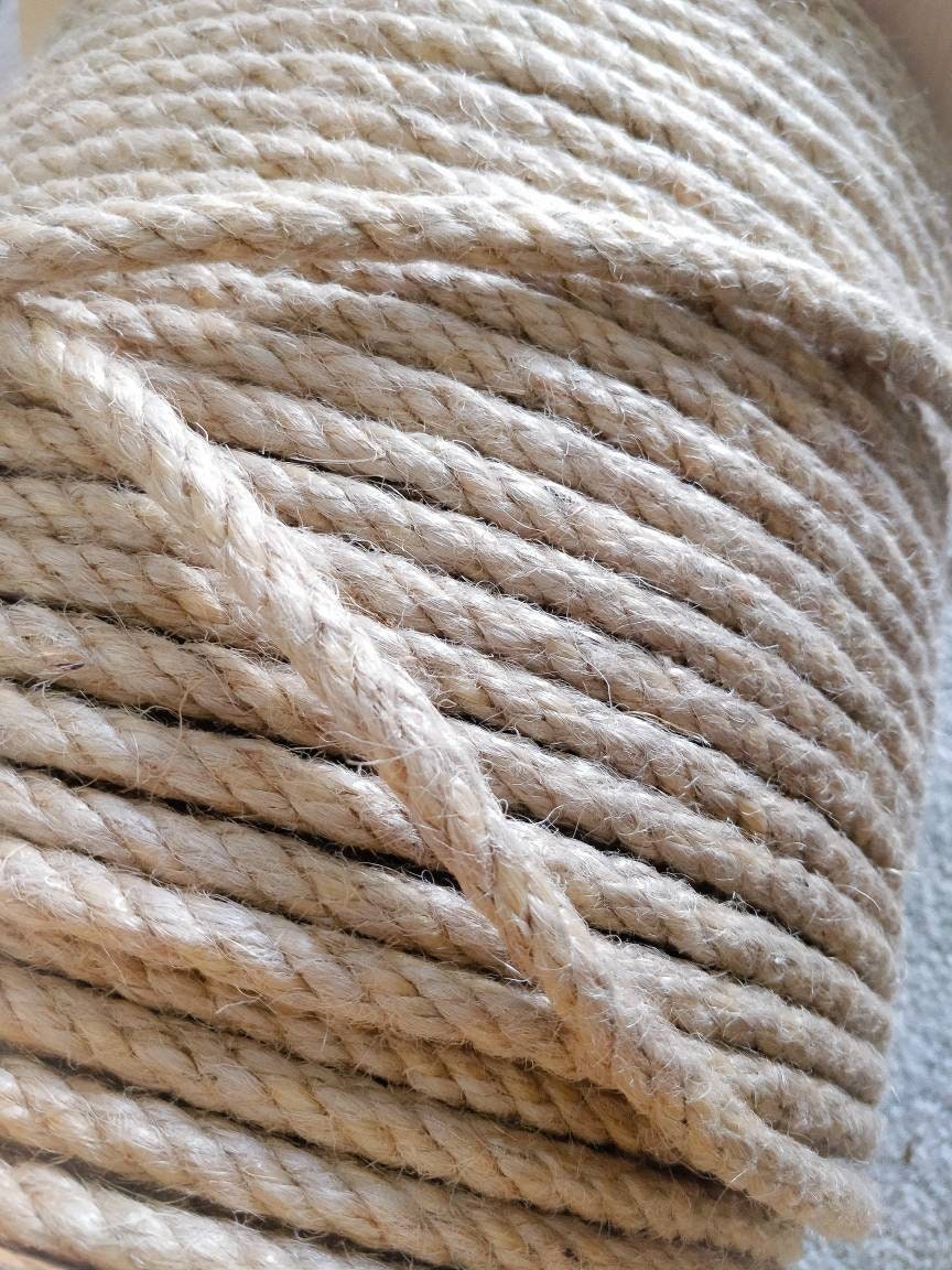 Thick Jute Rope Untreated Natural Braided Twisted Jute Twine Etsy UK