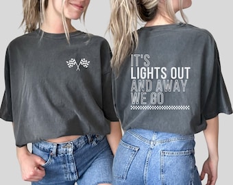 Formula 1 Tee | Lights Out Away We Go | Formula One Racing Shirt | F1 Racing Shirt | Trendy F1 Shirt | F1 Racing Tee Shirt | F1 Shirt