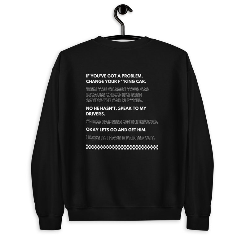 Formula 1 Then You Change Your Car Sweatshirt | Toto Wolff Christian Horner | I Have it Printed Out | Change Your Car Sweatshirt