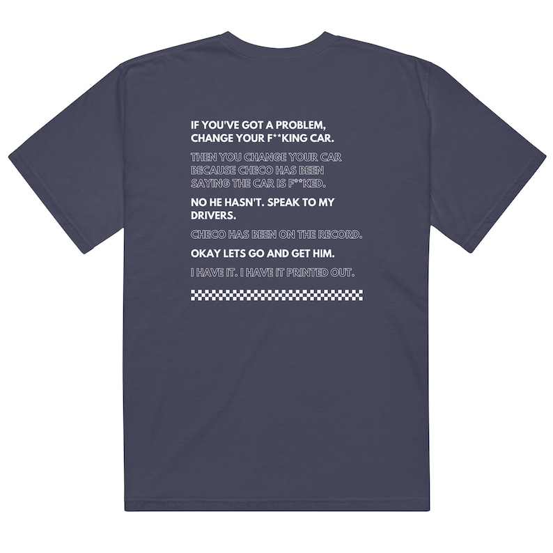Formula 1 Then You Change Your Car Comfort Colors Tee Shirt | Toto Wolff Christian Horner | I Have it Printed Out | Change Your Car Tee