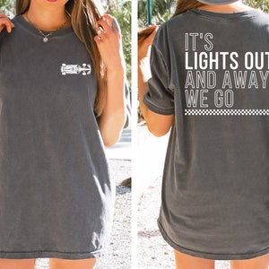 Formula 1 Tee | Lights Out Away We Go | Formula One Racing Shirt | F1 Racing Shirt | Trendy F1 Shirt | F1 Racing Tee Shirt | F1 Shirt