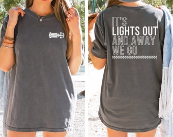 Formula 1 Tee | Lights Out Away We Go | Formula One Racing Shirt | F1 Racing Shirt | Trendy F1 Shirt | F1 Racing Tee Shirt | F1 Shirt