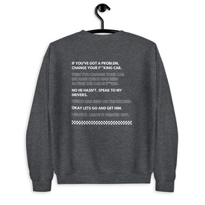 Formula 1 Then You Change Your Car Sweatshirt | Toto Wolff Christian Horner | I Have it Printed Out | Change Your Car Sweatshirt