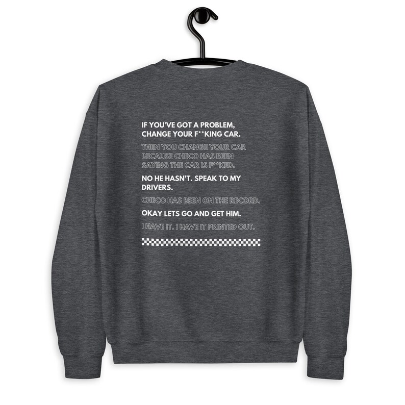 Formula 1 Then You Change Your Car Sweatshirt | Toto Wolff Christian Horner | I Have it Printed Out | Change Your Car Sweatshirt