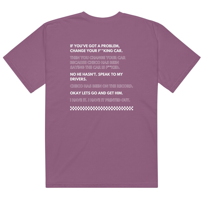 Formula 1 Then You Change Your Car Comfort Colors Tee Shirt | Toto Wolff Christian Horner | I Have it Printed Out | Change Your Car Tee