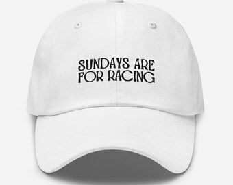 Formula 1 Hat | Sundays are for Racing | Formula One Racing Hat | F1 Racing Hat | Trendy F1 Hat