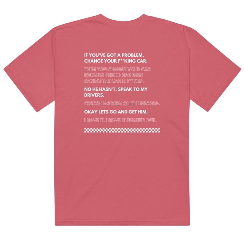 Formula 1 Then You Change Your Car Comfort Colors Tee Shirt | Toto Wolff Christian Horner | I Have it Printed Out | Change Your Car Tee