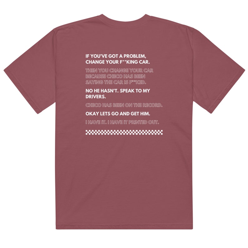 Formula 1 Then You Change Your Car Comfort Colors Tee Shirt | Toto Wolff Christian Horner | I Have it Printed Out | Change Your Car Tee