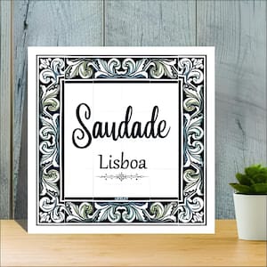 Azulejo portugués azulejo Saudade Lisboa - Regalos de Portugal